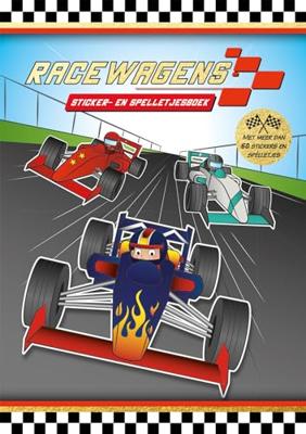 Rebo Publishers Sticker- en spelletjesboek racewagen Rebo Publishers Sticker- en spelletjesboek racewagen