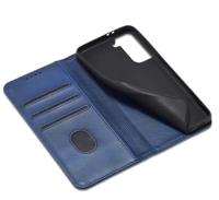 Casecentive Leren Wallet case Luxe Samsung Galaxy S21 blauw - thumbnail