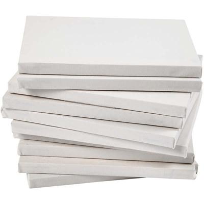 Creativ Company Gespannen canvas, d: 1,6 cm, afm 18x24 cm, 280 gr, wit, 40 stuk/ 1 doos