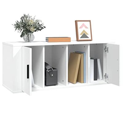 Tv-meubel 100x35x40 cm bewerkt hout wit