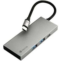 NGS Wonder Dock 4 Pro - USB-C multiportadapter van aluminium, ultralicht, HDMI 4K 30Hz, 3.0-aansluiting met PD-opladen 100 W, compatibel met MacBook, Chromebook en laptops - thumbnail