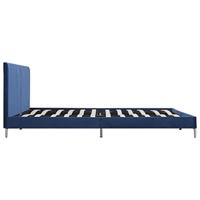 Bedframe stof blauw 180x200 cm - thumbnail