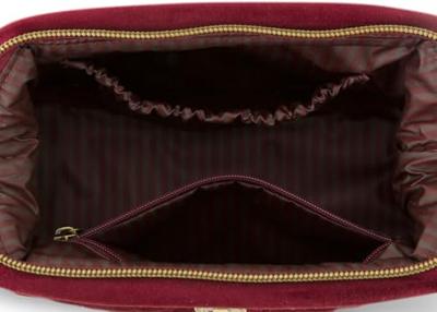 Pip Studio Pip Cosmetic Purse Small Velvet Quiltey Days Red 19x12x8.5cm