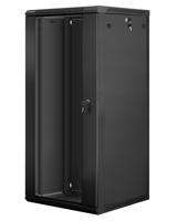 Lanberg WF01-6627-10B rack 27U Wandrek Zwart - thumbnail