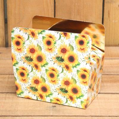 Bonbon doosjes - Chocolade doosje - Zonnebloem LAAG - 24 stuks