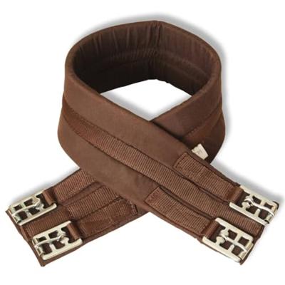 VidaXL Echt lederen paardrijzadel 16" 14 cm (5-in-1 set, bruin)