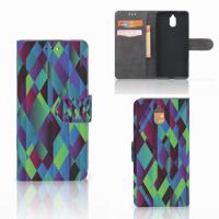 Nokia 3.1 (2018) | Book Case | Abstract Green Blue - thumbnail