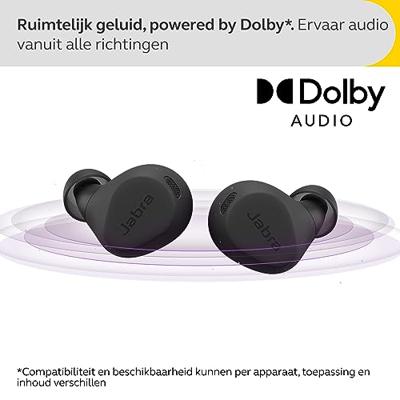 Jabra Elite 8 Active draadloze in-ear Bluetooth oordopjes met Adaptive Hybrid Active Noise Cancellation en 6 ingebouwde microfoons, water- en zweetbestendig - zwart