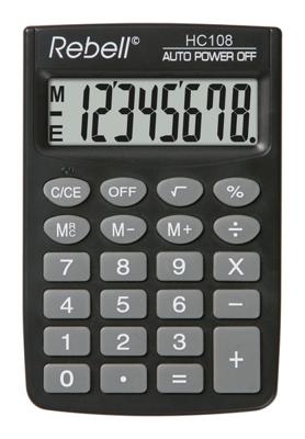 Rebell RE-HC108-BX Calculator HC108 Zwart