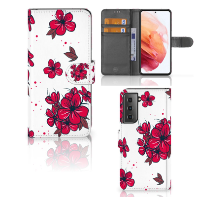 Samsung Galaxy S21 Hoesje Blossom Red Samsung Galaxy S21 Hoesje Blossom Red