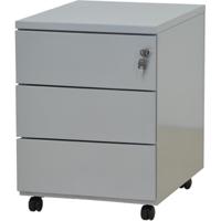 Mobiele ladenblok, 3 laden, aluminium - thumbnail