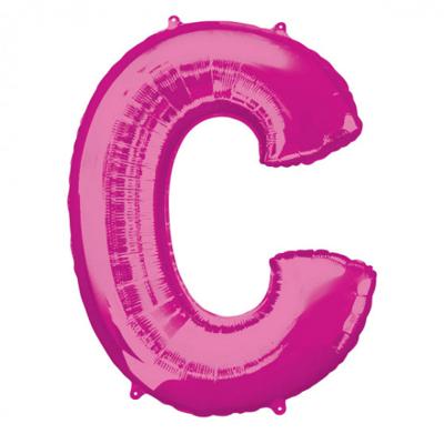 Amscan folieballon letter C 63 x 81 cm roze