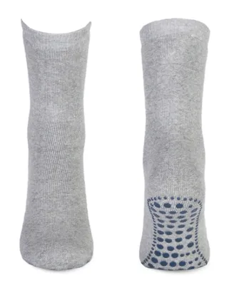 Antislip sokken met ABS noppen 1 paar - Katoenen Grip sokken - Tegen uitglijden - 38 - Grijs | Dames slip - Onderbroek - Ondergoed - 38 - - 38 -