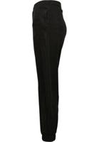 Urban Classics / joggingbroek Ladies Velvet in zwart - thumbnail