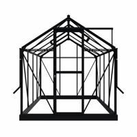 Royal Well | Mary II Tuinkas | Veiligheidsglas 3 mm | Zwart - thumbnail