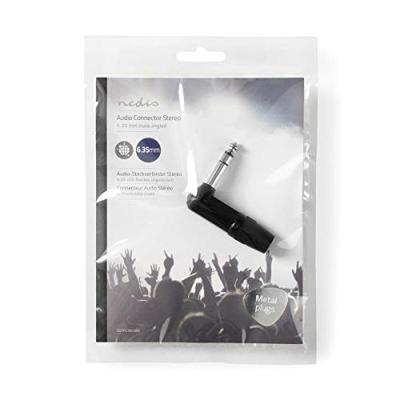 Nedis 6,35 mm Audioconnector | Gehoekt | Male | Soldeer | 8.0 mm | 1 stuks - COTP23903BK COTP23903BK Nedis 6,35 mm Audioconnector | Gehoekt | Male | Soldeer | 8.0 mm | 1 stuks - COTP23903BK COTP23903BK