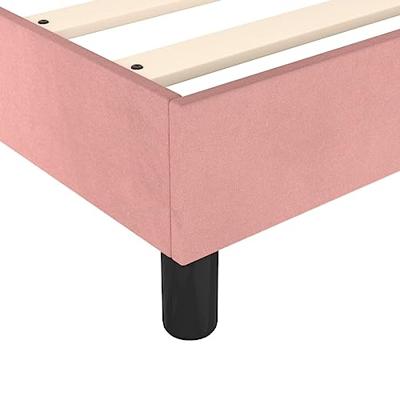 Bedframe fluweel roze 90x200 cm Bedframe fluweel roze 90x200 cm