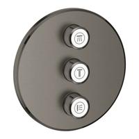 Opbouwdeel GROHE Smartcontrol Volume, Rond (3X) Hard Graphite Geborsteld - thumbnail