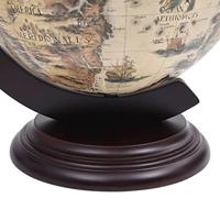 Globebar tafelmodel eucalyptushout wit - thumbnail