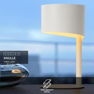 Lucide KNULLE - Tafellamp - Ø 15 cm - 1xE14 - Wit