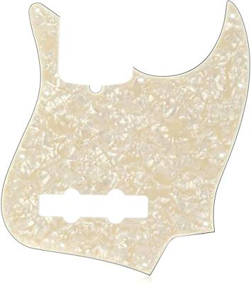 Fender 10-Hole Contemporary Jazz Bass Pickguard Aged White Pearl slagplaat voor Fender Jazz Bass