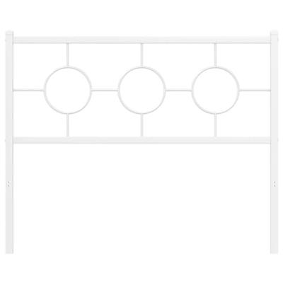 Hoofdbord 107 cm metaal wit Hoofdbord 107 cm metaal wit