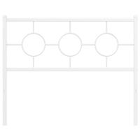 Hoofdbord 107 cm metaal wit - thumbnail