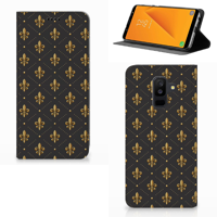 Samsung Galaxy A6 Plus (2018) Hoesje met Magneet Franse Lelie - thumbnail