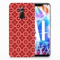 Huawei Mate 20 Lite | TPU bumper | Batik Rood - thumbnail