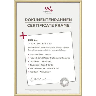 walther+ design KV130G Wissellijst Papierformaat: DIN A4 (b x h) 21 cm x 29.7 cm Goud walther+ design KV130G Wissellijst Papierformaat: DIN A4 (b x h) 21 cm x 29.7 cm Goud