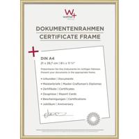 walther+ design KV130G Wissellijst Papierformaat: DIN A4 (b x h) 21 cm x 29.7 cm Goud - thumbnail