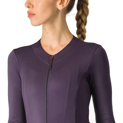 Castelli Fly Jersey lange mouw paars dames M Castelli Fly Jersey lange mouw paars dames M