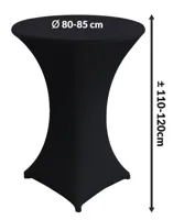 Wicotex statafelrok hoes zwart 80x110cm - thumbnail