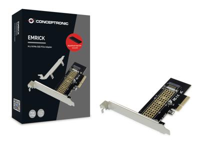 Conceptronic EMRICK M.2-NVMe-SSD-PCIe-Adapter PCI Express kaart PCIe