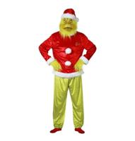 The Grinch Kostuum ™ Volwassenen 5-delig Official - thumbnail