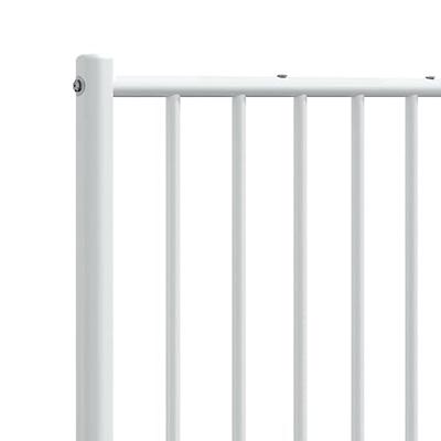 Hoofdbord metaal wit 206x3x90 cm Hoofdbord metaal wit 206x3x90 cm