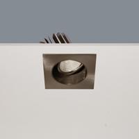 Inbouwspot Artdelight Venice 1 Lichts Large Vierkant LED 2700K Dimbaar Mat Staal - thumbnail