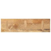 Tafelblad rechthoekig 110x30x3,8 cm massief mangohout - thumbnail
