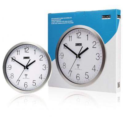 Balance HE-Clock-89 Aluminium Zendergestuurde Wandklok