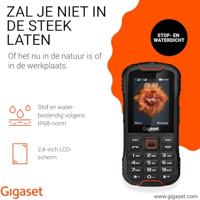 Gigaset GLX8 - Robuuste 4G outdoor telefoon - Stof en water-bestendig volgens IP68-norm - Dual SIM - Zonder contract - Bluetooth-Versie 5.0-2.4-inch LCD-scherm, zwart/oranje - thumbnail