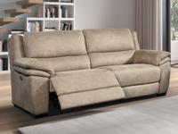 Elektronische zitbank KILARI 3 plaatsen majestic stof - thumbnail