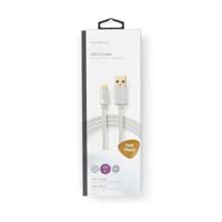 Nedis USB 2.0 Kabel A naar C 2 m zilver - thumbnail