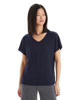 Icebreaker Drayden Reversible SS Shirt Dames Midnight Navy M - thumbnail