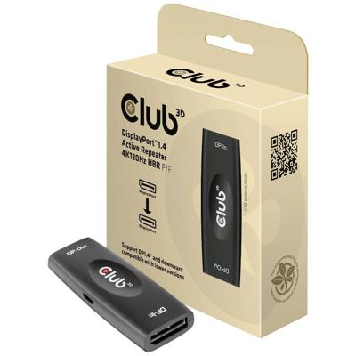 Club 3D DisplayPort 1.4 Active Repeater 4K120Hz HBR3 F/F kabel