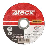 4tecx Doorslijpschijf Mega-Line A60V BF41 125 x 1,0 x 22,23mm VE=1 - thumbnail