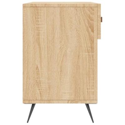 Schoenenbank 102x35x55 cm bewerkt hout sonoma eikenkleurig