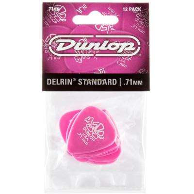 Dunlop 41P71 Delrin Plectrum 0.71mm 12-Pack
