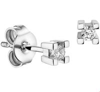 TFT Oorknoppen Diamant 0.05 Ct. Witgoud Glanzend 4.5 mm x 4.5 mm - thumbnail