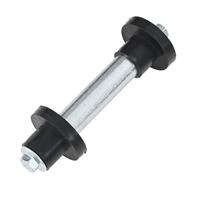 VidaXL Kruiwagenwiel met as 4,00-8 390 mm massief pu - thumbnail