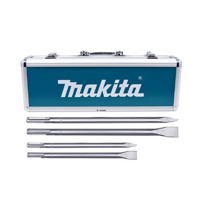 Makita Accessoires 4-delige SDS MAX beitelset: Punt, Vlak in aluminium koffer D-42466 - D-42466